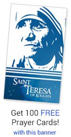 Get 100 free prayer cards with your banner!