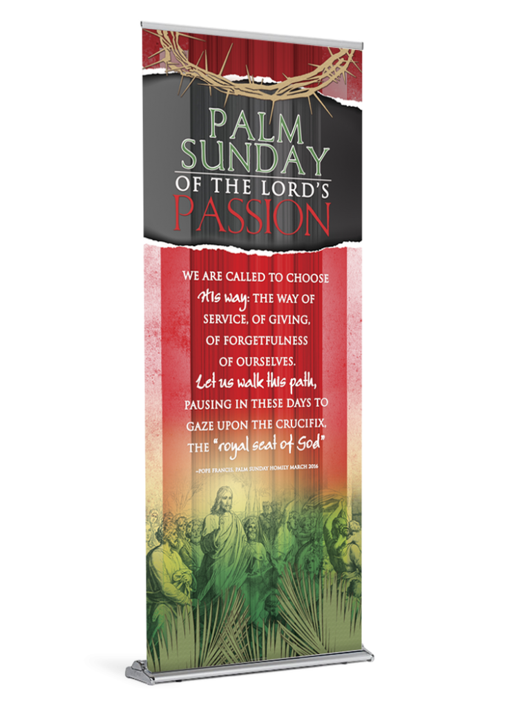 Palm Passion Sunday Banner Diocesan