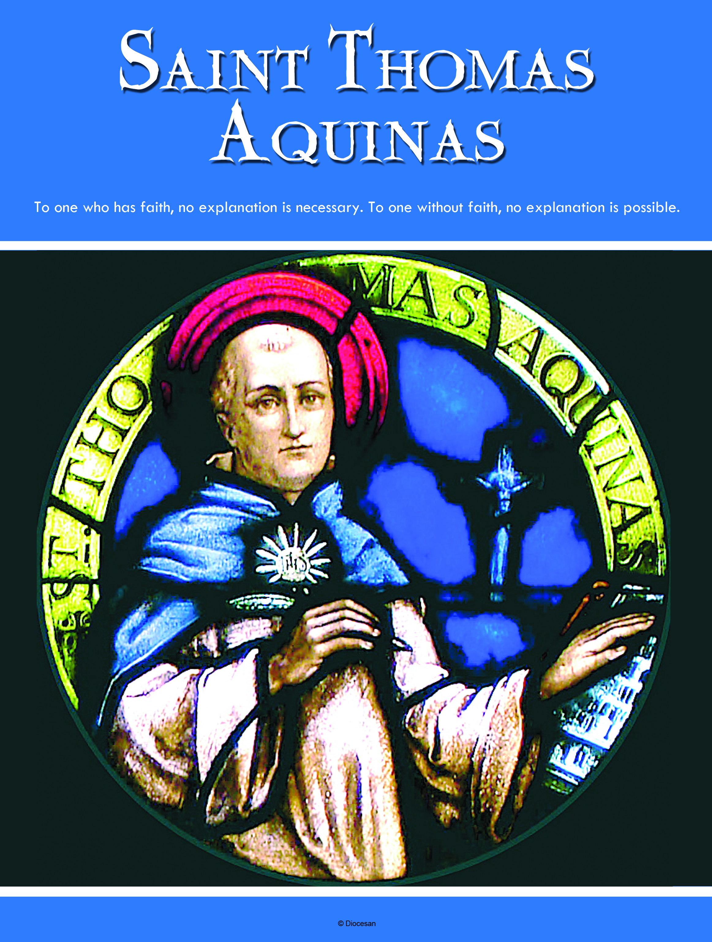 St Thomas Aquinas Blue